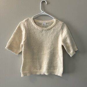 Melrose & Market Cozy Cream short sleeve Sweater new